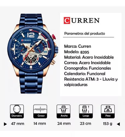 Reloj Curren 8395 deportivo para hombre